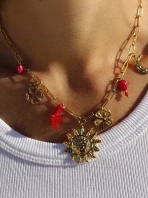 Collier Soleil sur mercimadame-shop.fr
